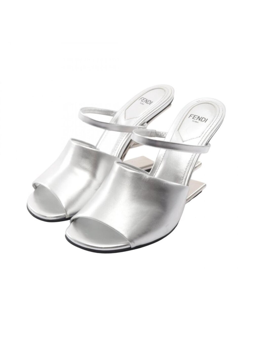 Fendi Sandals Fendi First Silver Leather